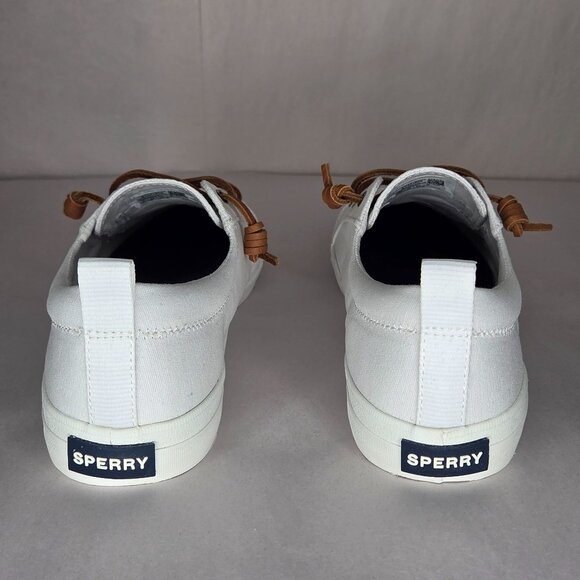 Sperry Women's Crest Vibe White Canvas Sneakers - Picture 3 of 7